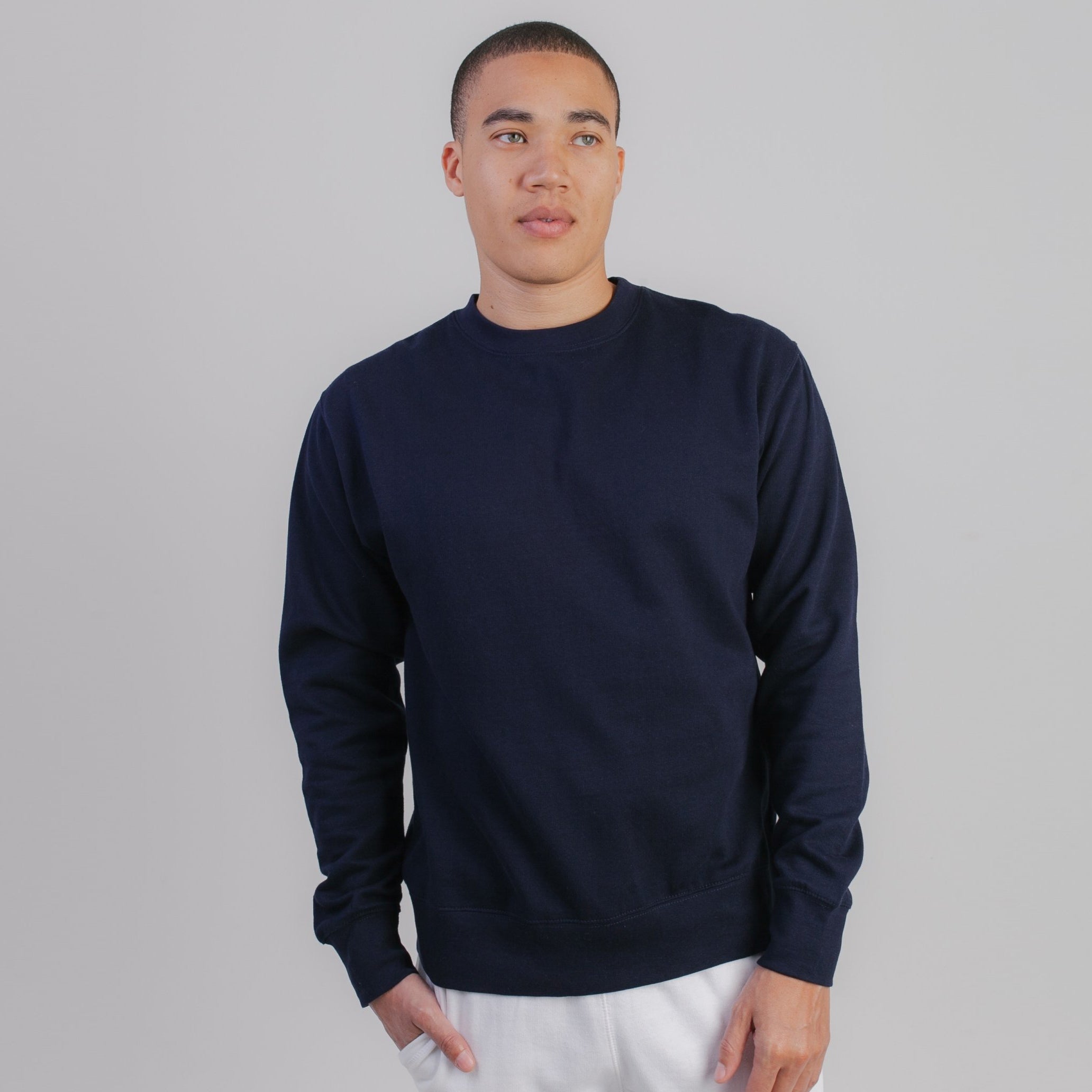 103 Adult Comfort Crew Sweatshirt - Navy | AA Print Supply