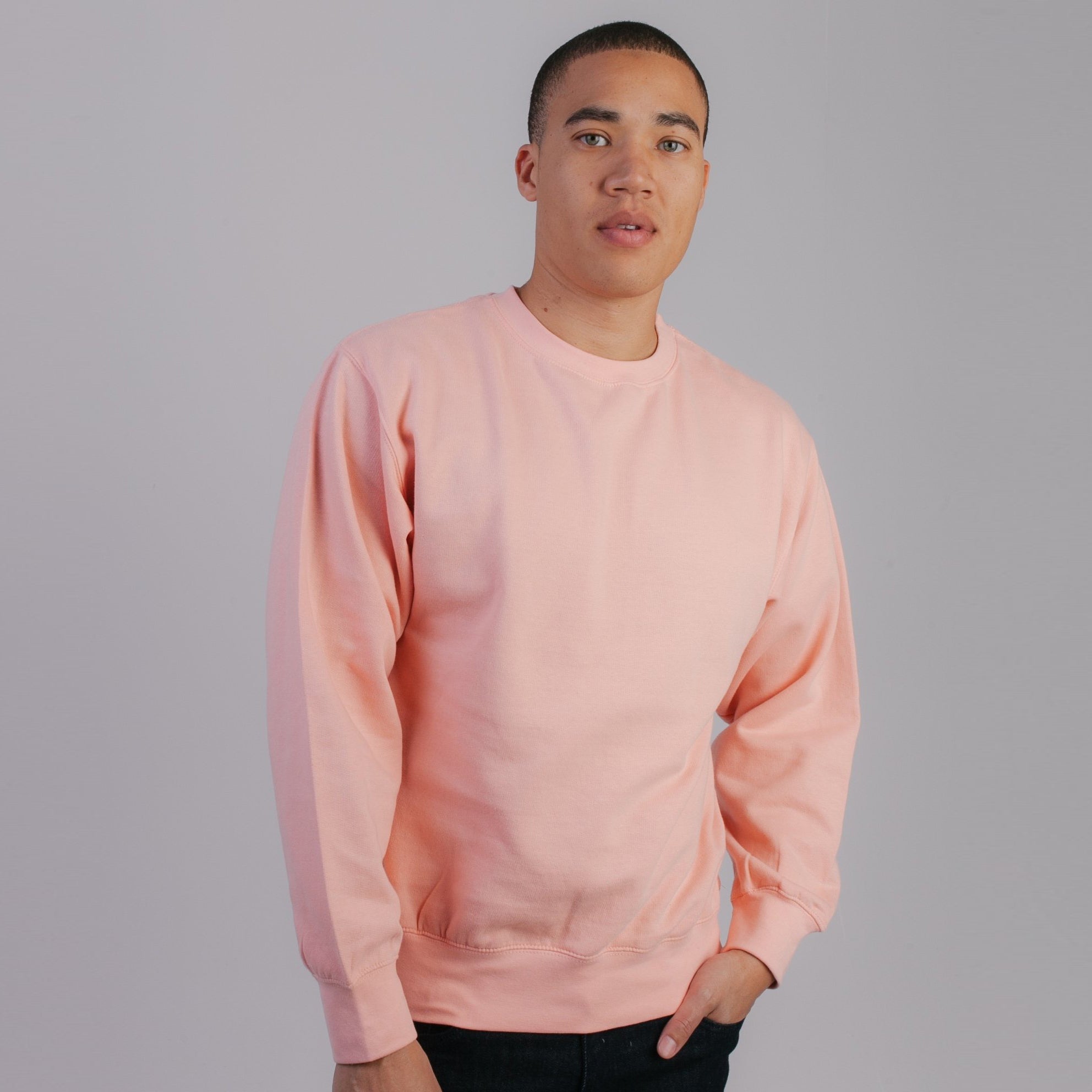 103 Adult Comfort Crew Sweatshirt - Pale Pink | AA Print Supply