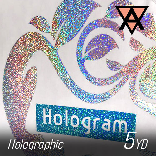 Holographic Crystal Gold 20 Heat Transfer Vinyl Film By The Yard