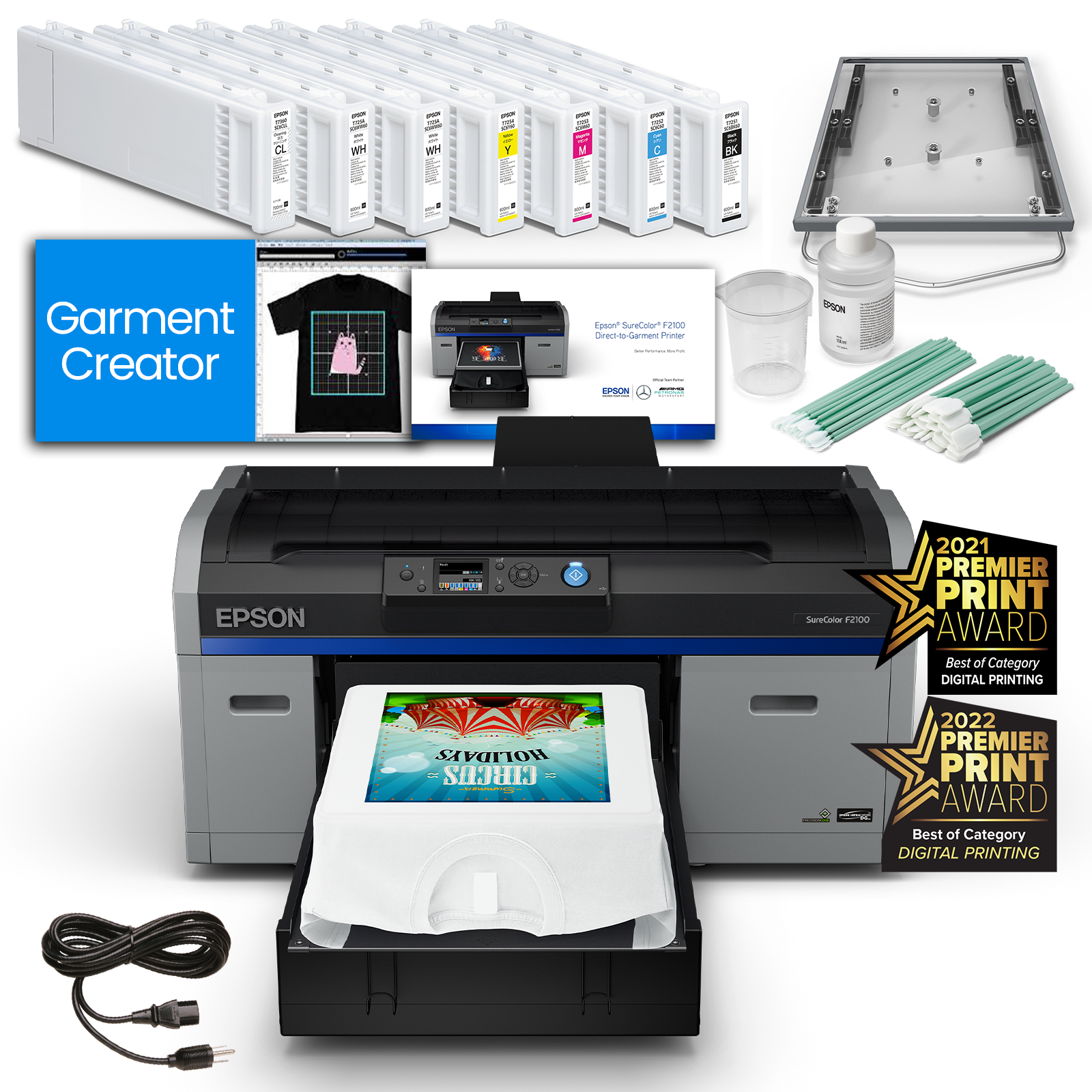 Epson SureColor F2100 Direct to Garment Printer; 2021 - Revelation Machinery