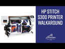 HP Stitch S300 64" Large Format Dye Sublimation Printer Video