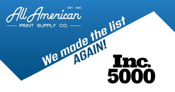 All American Print Supply on the Inc. 5000 - 2022