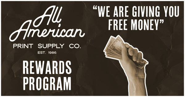 Free Money from All American Print Supply Co (loyalty point system)