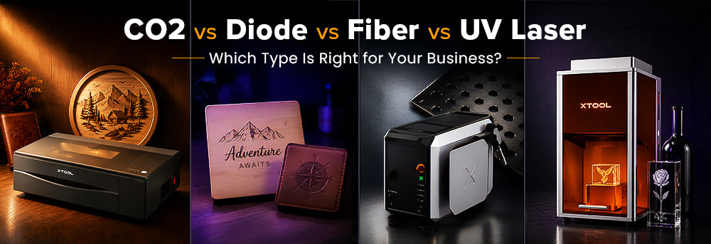 CO2 vs Diode vs Fiber vs UV Laser: Which Type Is Right for Your Business?