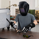 14in Laser Welding Gloves for xTool MetalFab being used to weld.