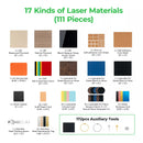 17 Kinds of Laser Materials_111pcs