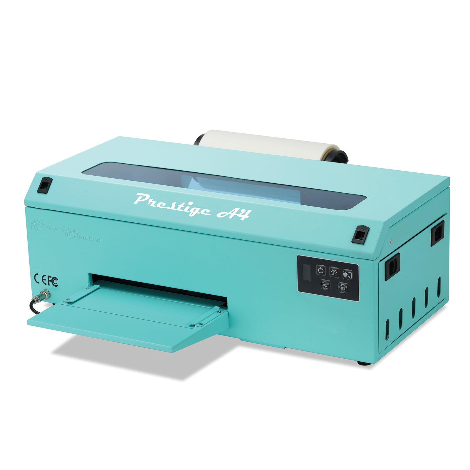 Prestige A4 DTF Printer cyan quarter view.