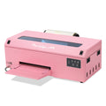 Prestige A4 DTF Printer pink quarter view.