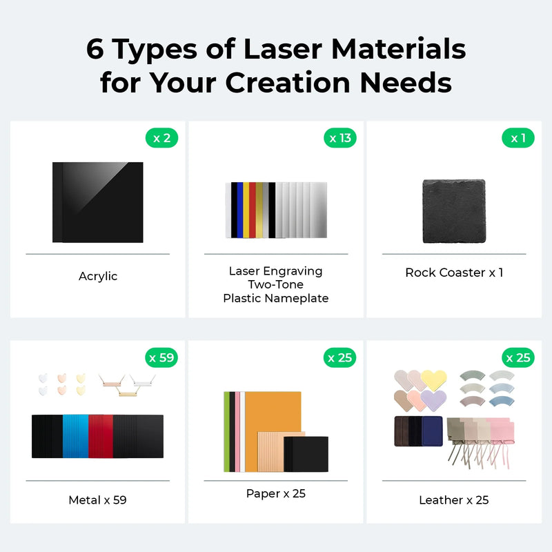xTool F1/F2 Material Explorer Kit