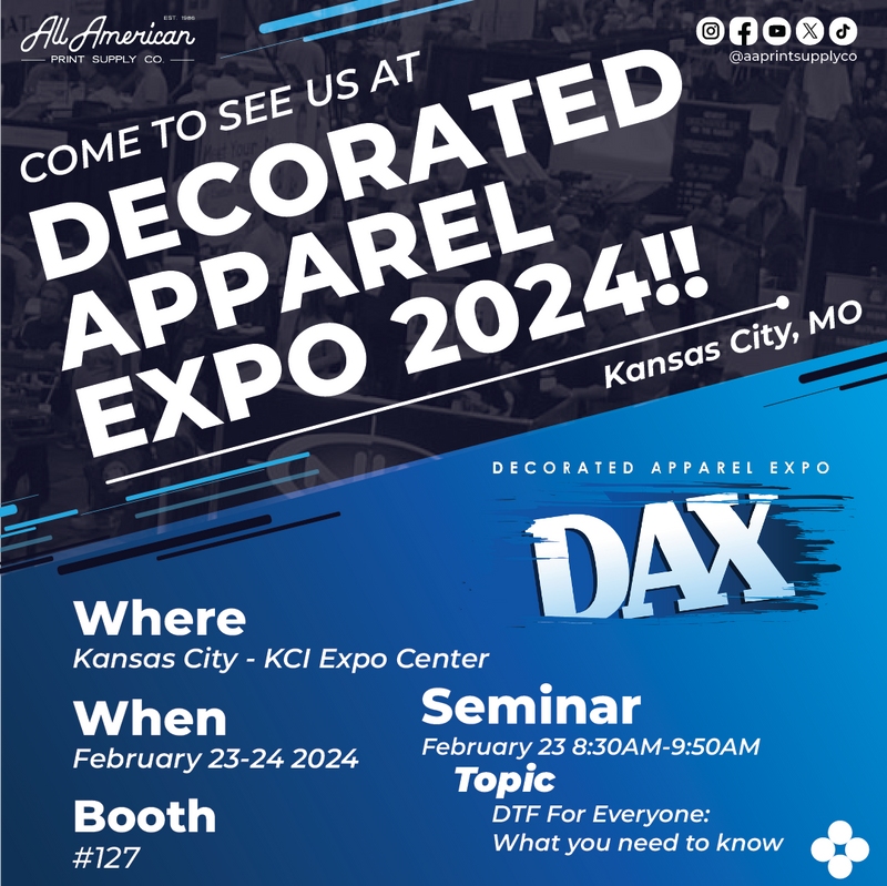 All American Print Supply Co. Print Supplies DTG Screen Print