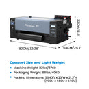 Close-up of the control panel on the DTF Station Prestige R1 DTF Printer, showcasing intuitive controls and advanced functionality for seamless direct-to-film printing