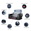 Front view of the DTF Station Prestige R1 DTF Printer showcasing its compact A3+ (13") design, ideal for fast and precise direct-to-film printing of custom apparel and vibrant designs