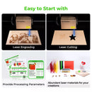 Laser Engraving, Laser Cuting, Provide Processing Parameters, Abundant laser materials for your creations