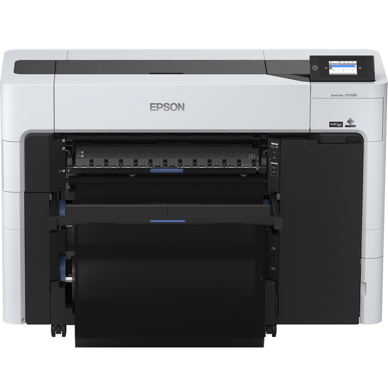 Front facing no film image of the Epson SureColor T3770DE 24” Wide Dual-Roll Printer.