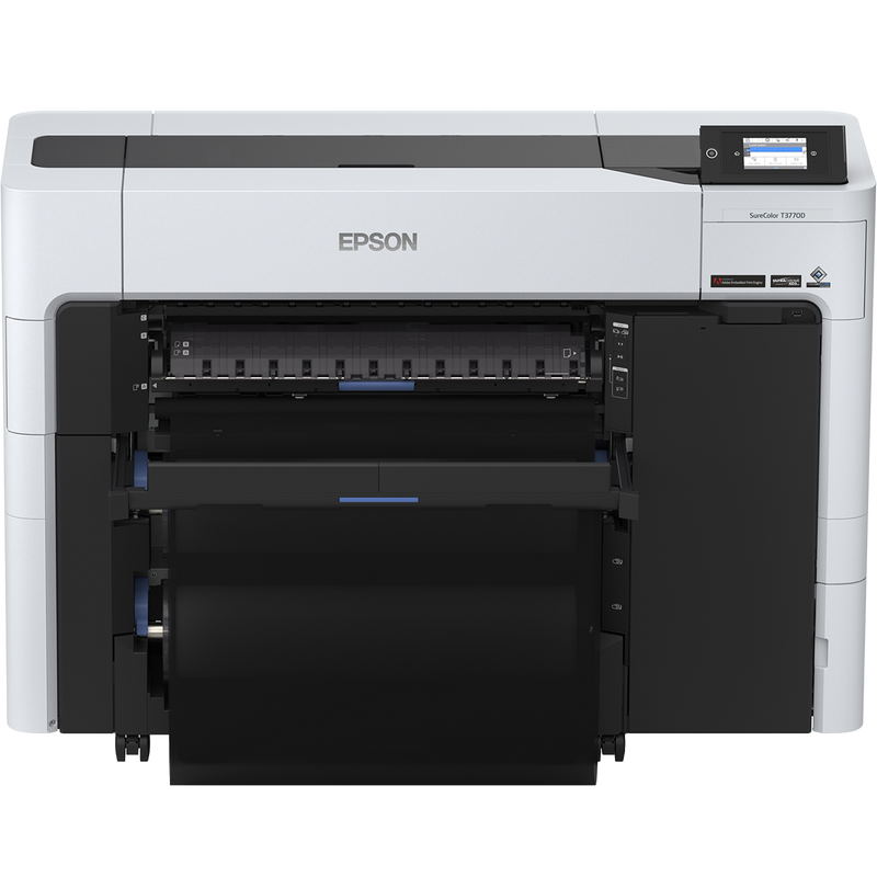 Front Angle image of the Epson SureColor T3770E 24” Wide Dual-Roll Printer.