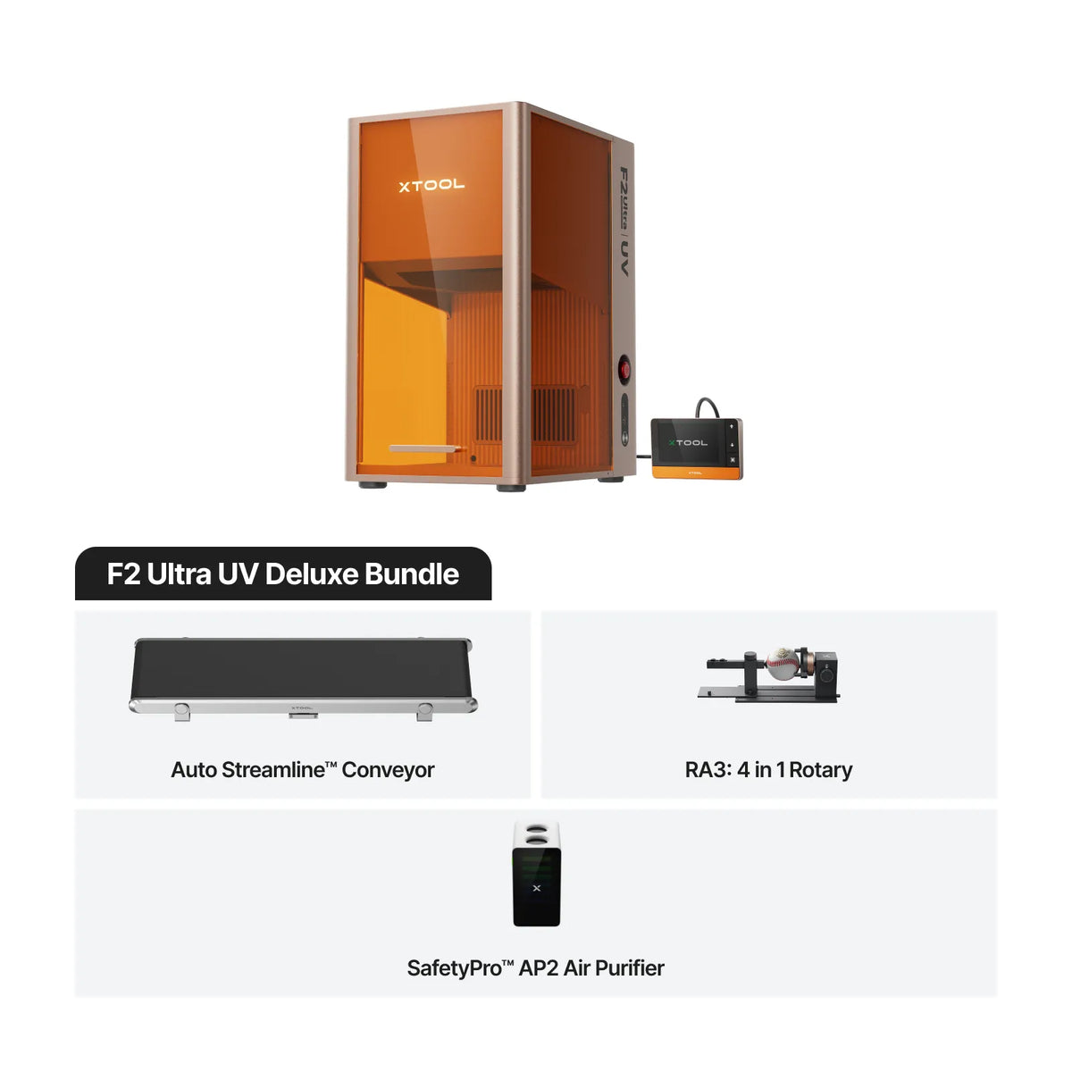 xTool F2 Ultra UV Laser Engraver | Glass & 3D Crystal