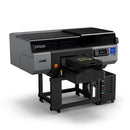 Epson SureColor F3070 Industrial Direct to Garment Printer with T Shirt on Platen Left View