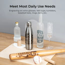 Meet most daily use needs with the xTool RA2 Pro. Engrave on wine glasses, yeti cups, tumblers, baseball bats, rings, balls etc. 