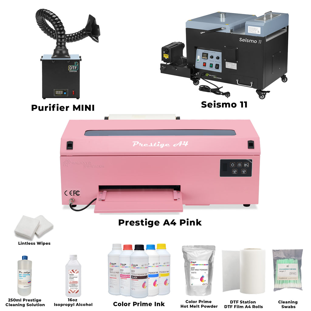 Prestige A4 DTF Printer Shaker and Oven Bundle