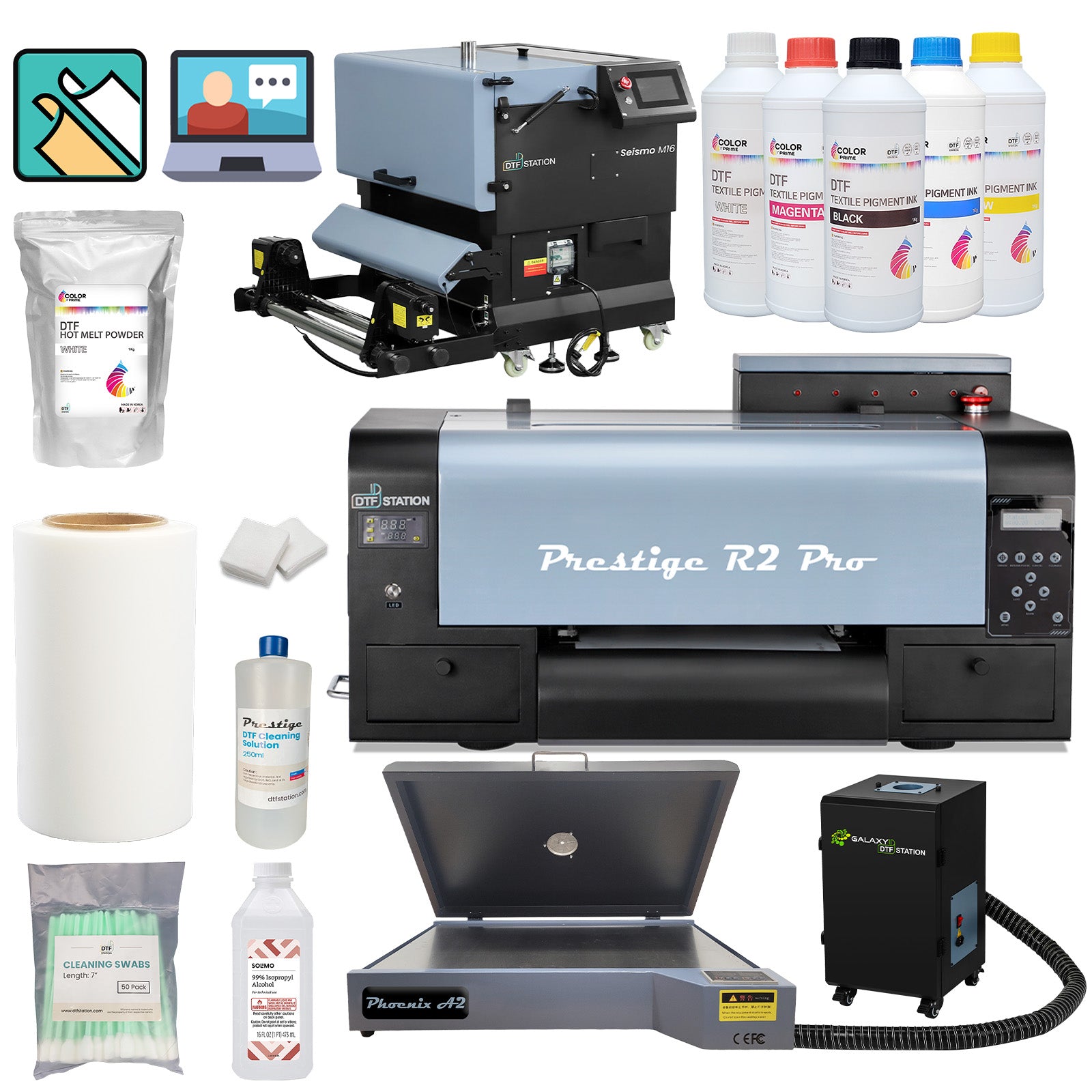 Prestige R2 DTF Printer, Powder Shaker and Oven Bundle | AA Print Supply