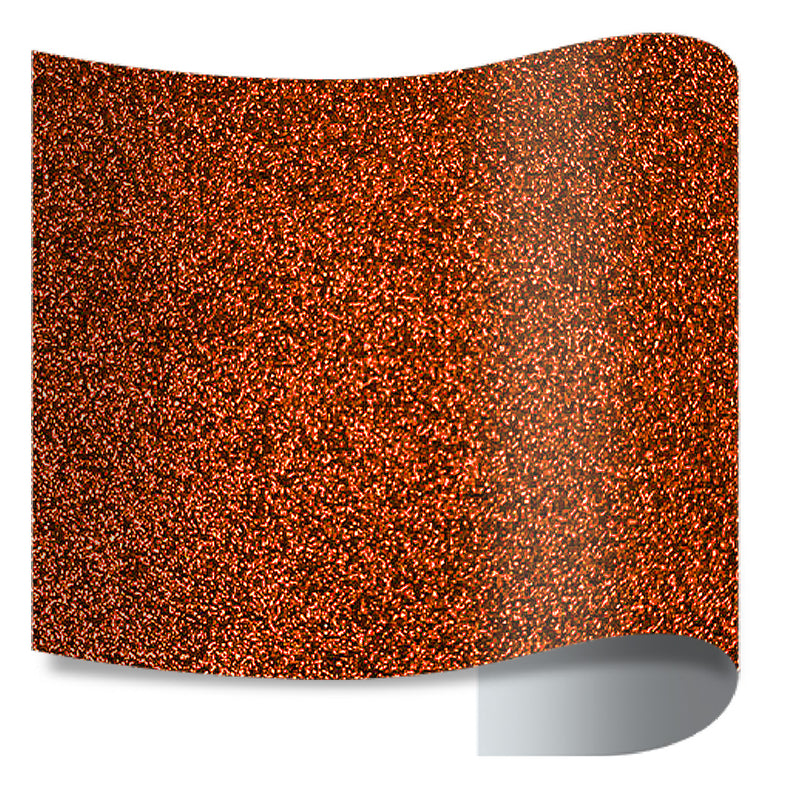 Prisma Glitter Puff PU Heat Transfer - 20" Width 25 Yard in the color Cooper.