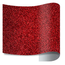 Prisma Glitter Puff PU Heat Transfer - 20" Width 25 Yard in the color Red