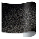 Prisma Glitter Puff PU Heat Transfer - 20" Width Half Yard in the color Black. 