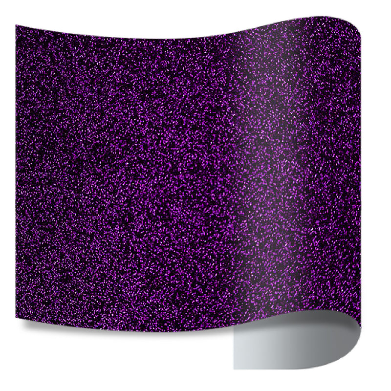 Prisma Glitter Puff PU Heat Transfer - 20" Width Half Yard in the color Purple. 