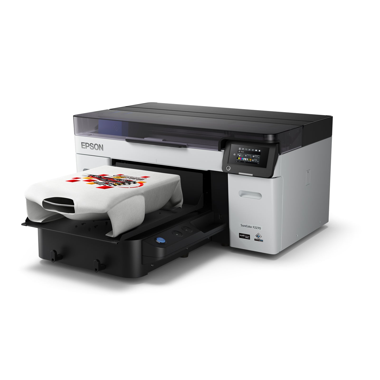 Epson SureColor F2270 Hybrid DTF And DTG Printer AA Print Supply   SCF2270LeftwithWhiteShirt1600x1600 2048x2048 