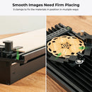 5 clamps to fix the materials in position in multiple ways