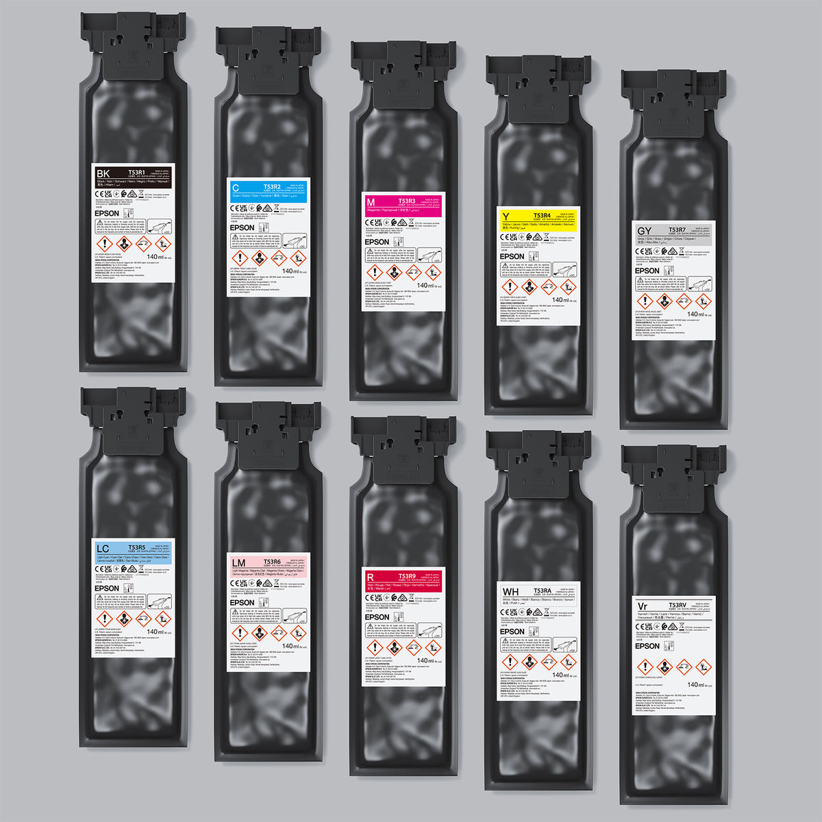 EPSON カートリッジ Epson T53R UltraChrome UV Ink Cartridges 140mL for Epson SureColor