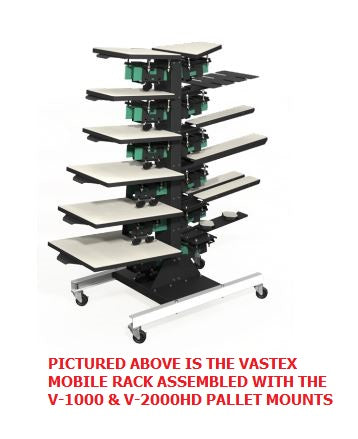 Vastex Pallet Mounts for Mobile Racks