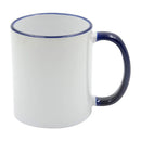Color Prime 11oz Colored Inner Handle & Rim Ceramic Mug Blanks for Sublimation