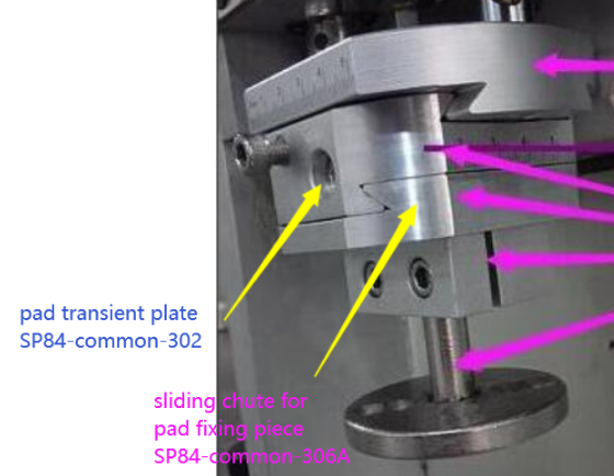SPC 84 Pad Assembled Transient Plate & Sliding Chute for Pad Fixing Piece