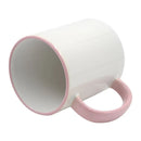 Color Prime 11oz Colored Inner Handle & Rim Ceramic Mug Blanks for Sublimation