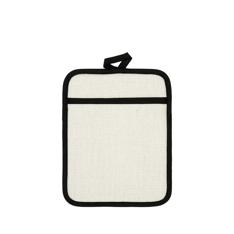Color Prime Linen Pot Holder with Rubber Back for Sublimation and DTF