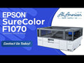 Epson SureColor F1070 Standard Edition Hybrid DTF and DTG Printer Demo Video