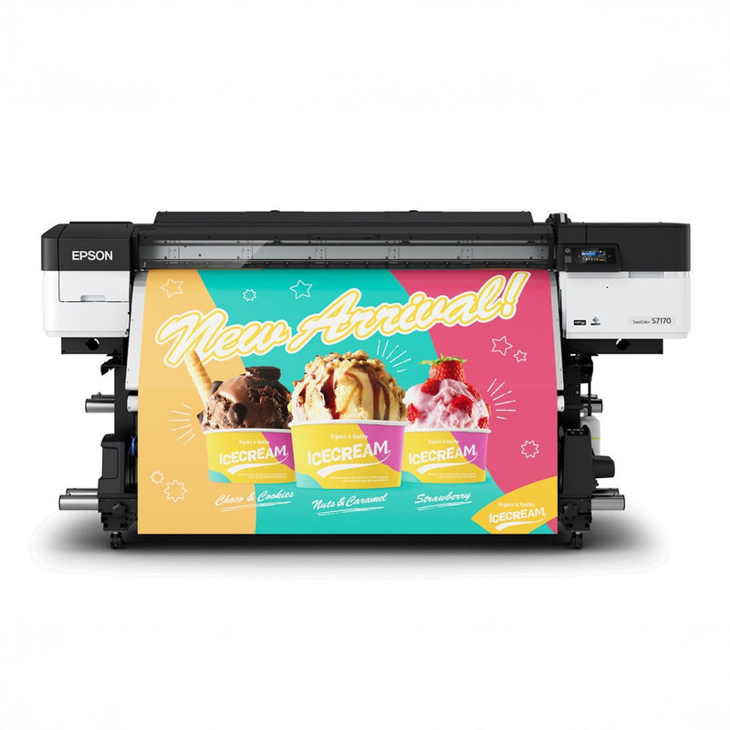 Front View of Epson SureColor 64-Inch S7170 Solvent Printer