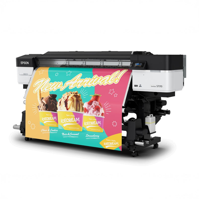 Left Oblique View of Epson SureColor 64-Inch S7170 Solvent Printer