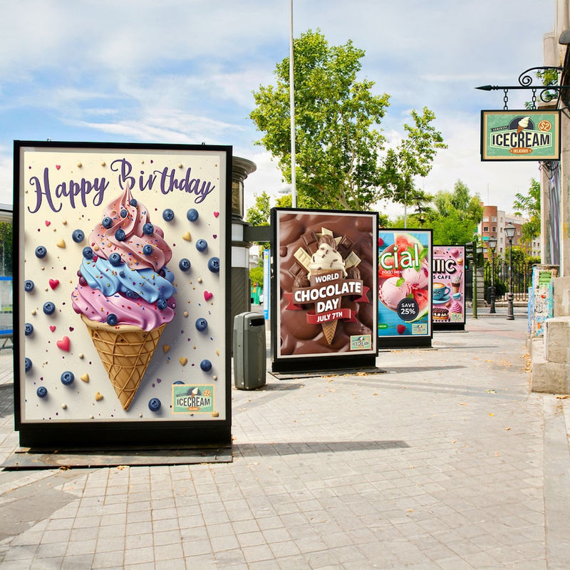 Sample outdoor banners created using Epson SureColor 64-Inch S7170 Solvent Printer