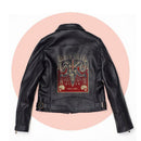 Uninet iColor 650 White Heat Transfer Printer Print Sample on Leather Jacket