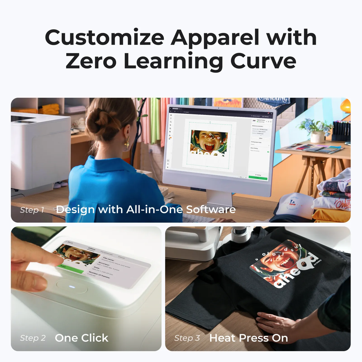 xTool Apparel Printer | Auto-Cut DTF Printer