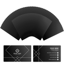 Black Metal Business Cards