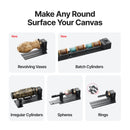 Make Any Round Surface Your Canvas. The xTool Rotary Attachment 3 allows users to laser cut and engrave on curved surfaces like vases, cylinders, and rings.