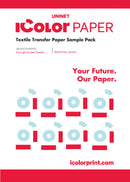 IColor Presto! 2-Step Textile Transfer Paper can transfer onto a variety of textiles and media
