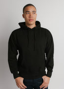101 Adult Comfort Hoodie Black Front Full View