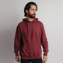 101 Adult Comfort Hoodie Burgundy Heather Front Full View