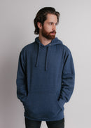 101 Adult Comfort Hoodie Navy Heather Front Full View