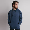 101 Adult Comfort Hoodie Navy Heather Front Full View