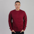 103 Adult Comfort Crew Sweatshirt Burgundy Front View